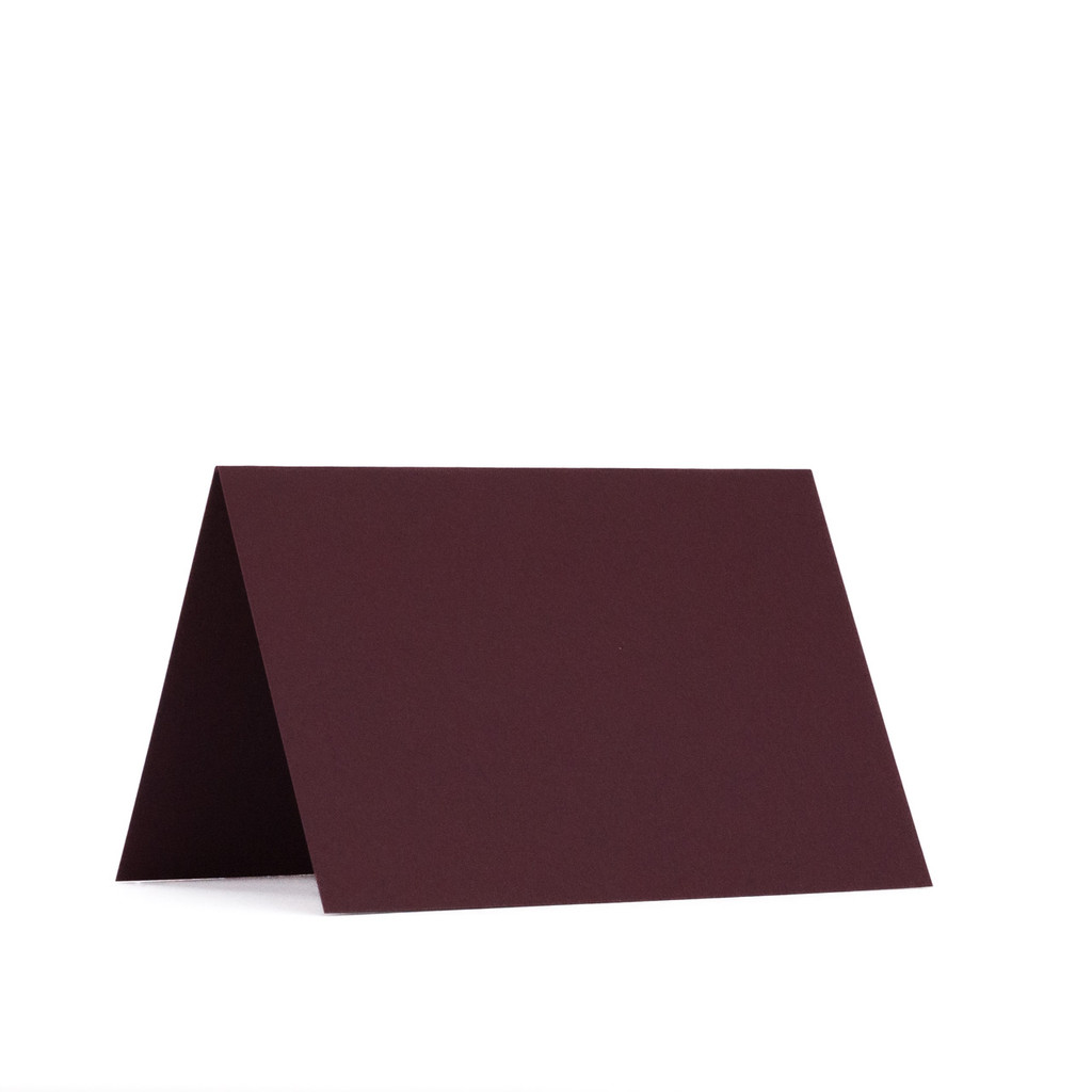 3.5 x 5 Folded Cards Claret