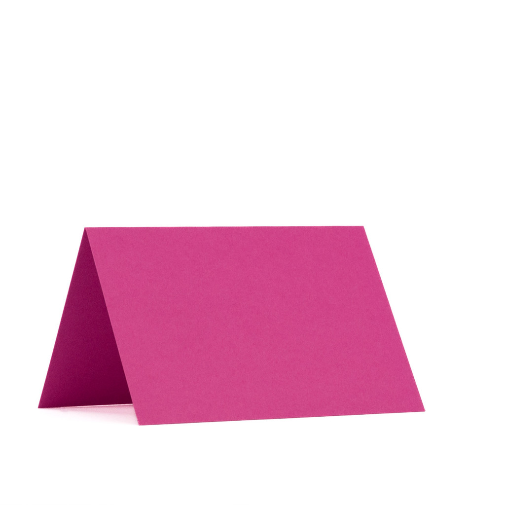 3.5 x 5 Folded Cards Fuchsia Pink