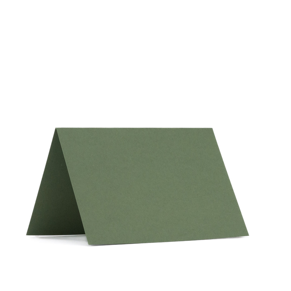 3.5 x 5 Folded Cards Mid Green