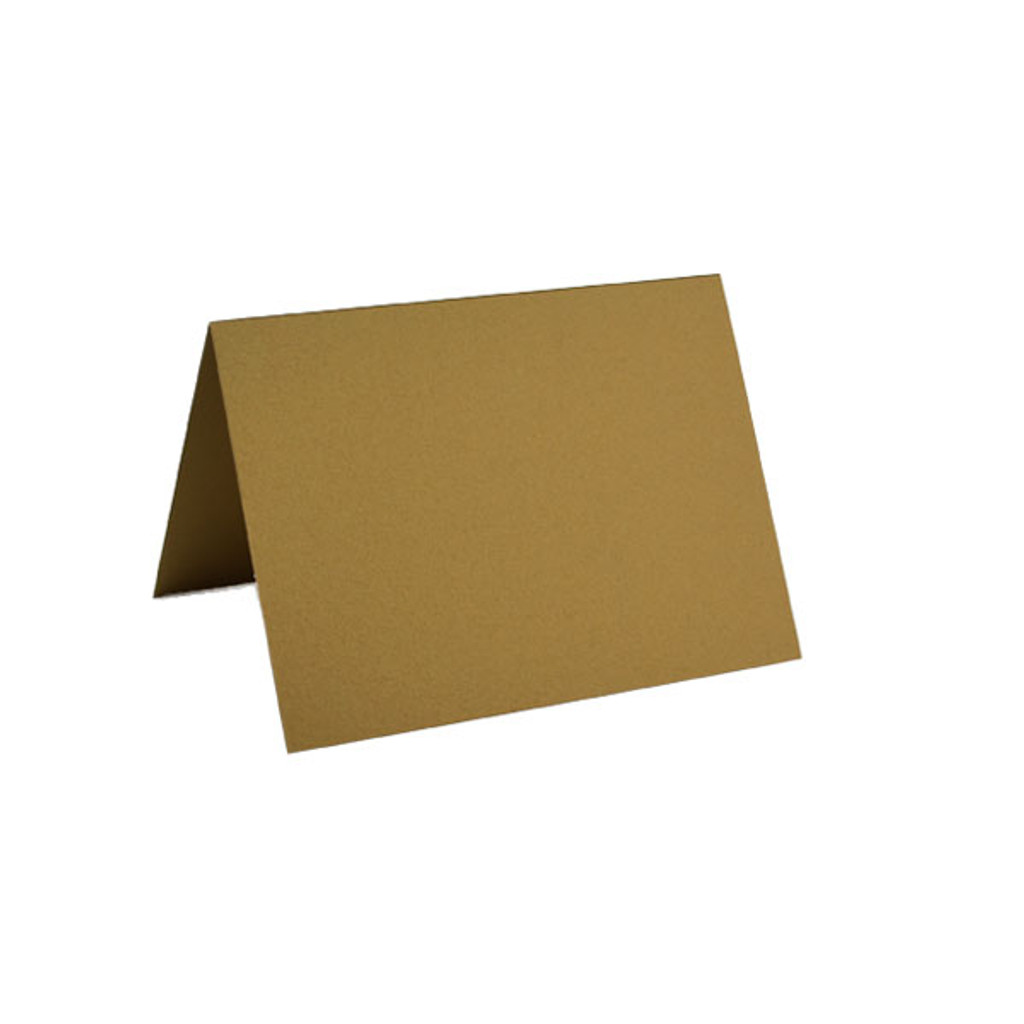 4.25 x 5.5 Folded Cards Antique Gold