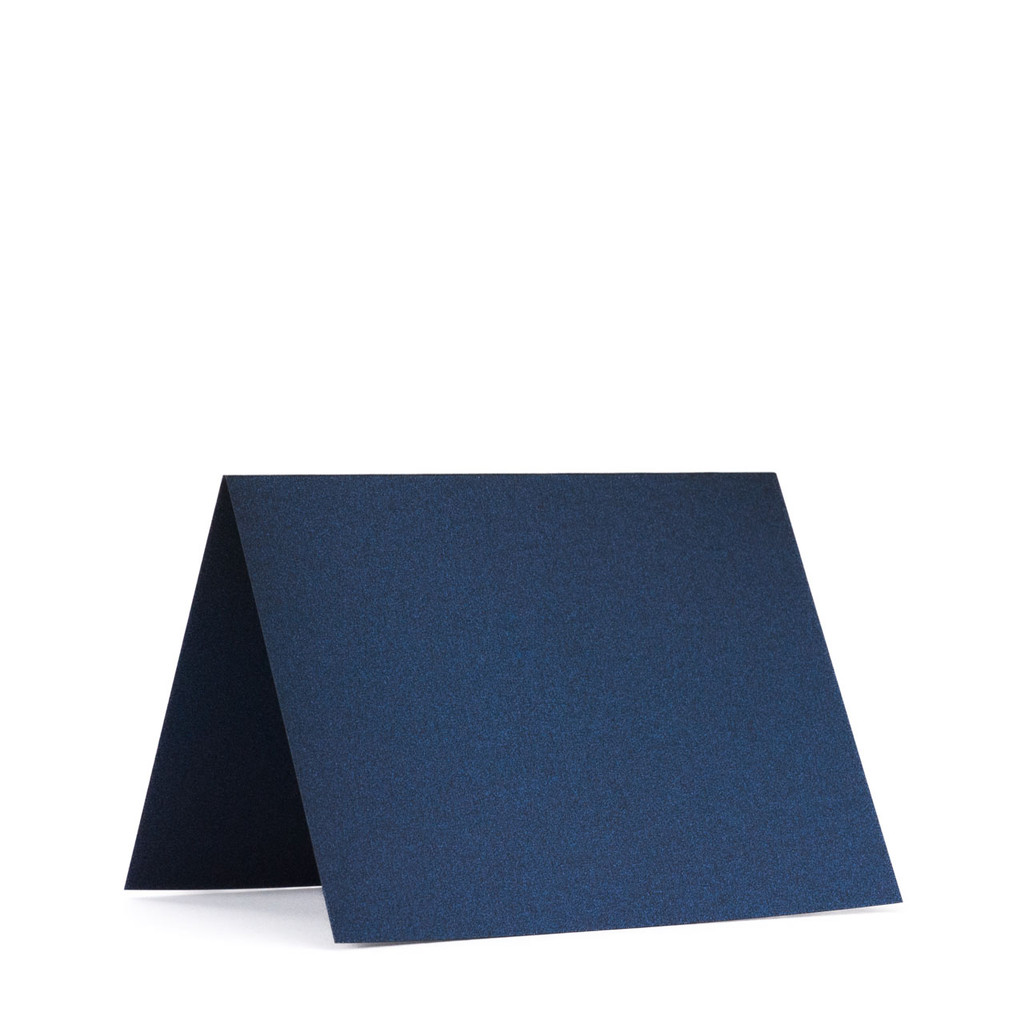 4.25 x 5.5 Folded Cards Shiny Blue