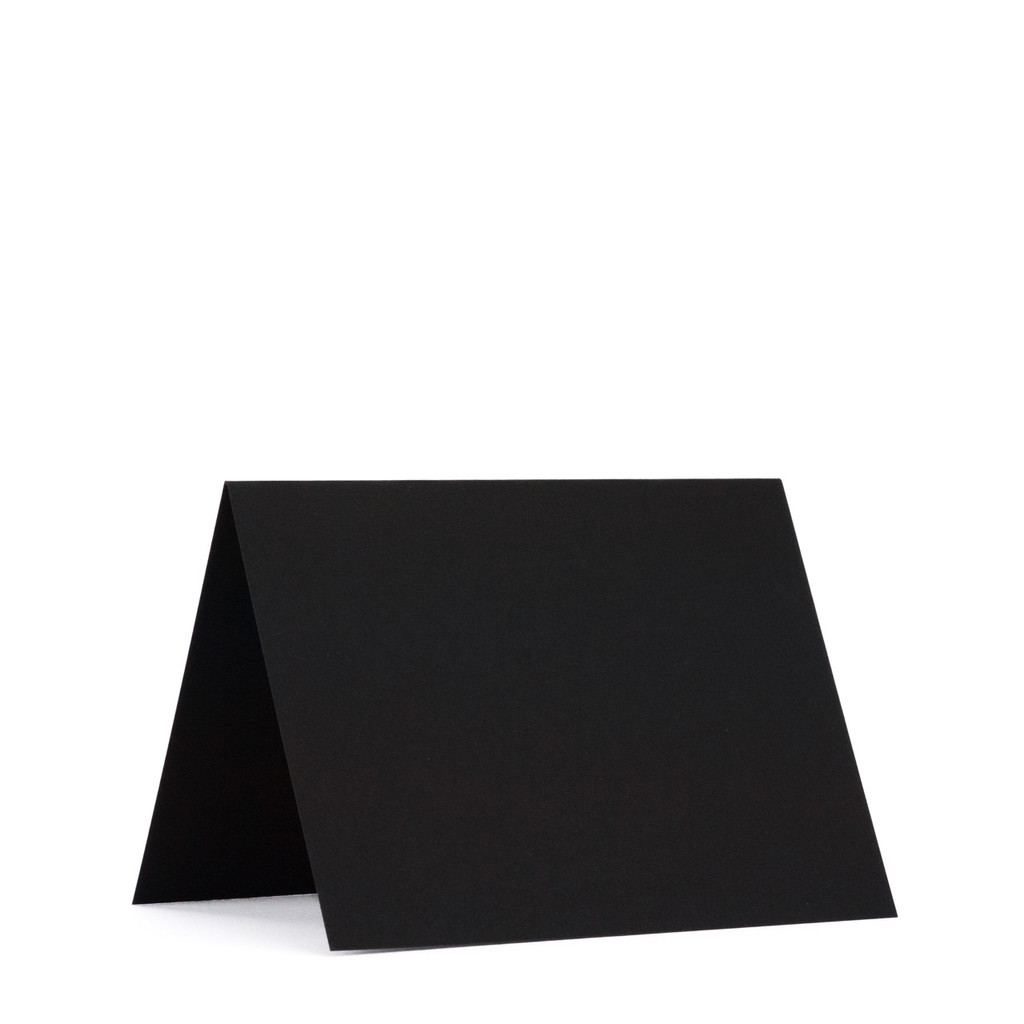 4.25 x 5.5 Folded Cards Ultra Black