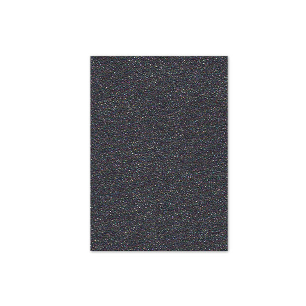 5.25 x 7.25 Cover Weight Glitter Black Diamond