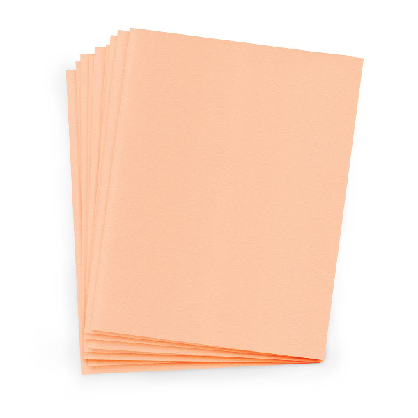 8.5 x 11 Text Weight Peach - Cards & Pockets