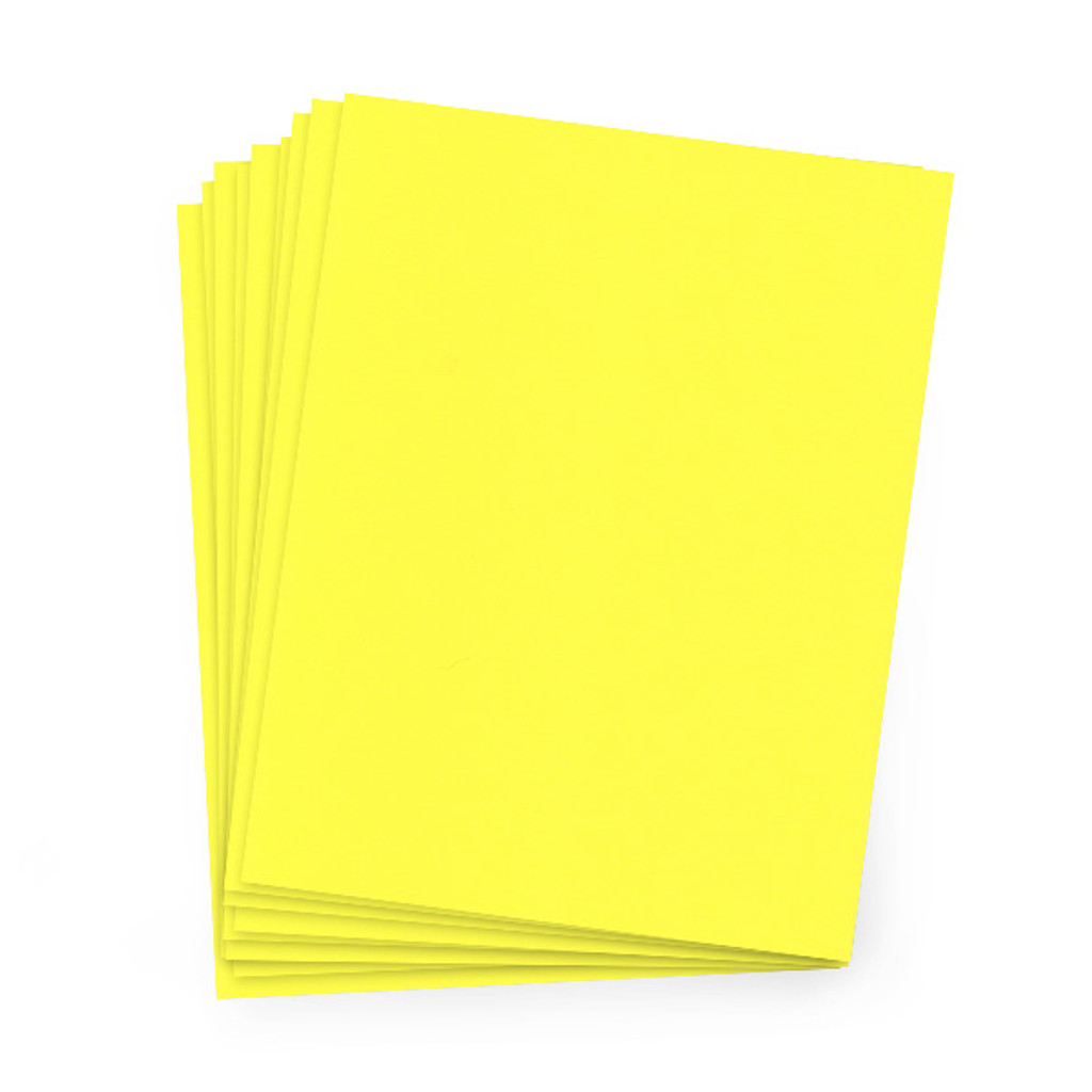 8.5 x 11 Cardstock Factory Yellow
