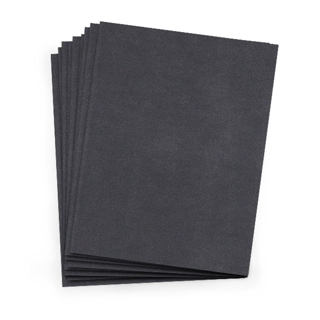 8.5 x 11 Cardstock Glitter Black Diamond