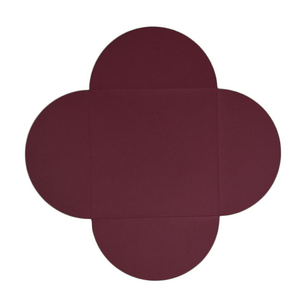 6 x 6 Petalfolds Burgundy