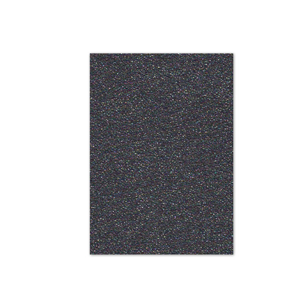 5 x 7 Cover Weight Glitter Black Diamond