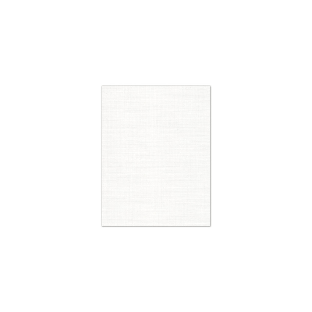 5.5 x 7.5 Cover Weight White Linen