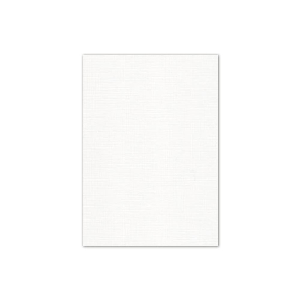 4.25 x 5.5 Cover Weight White Linen