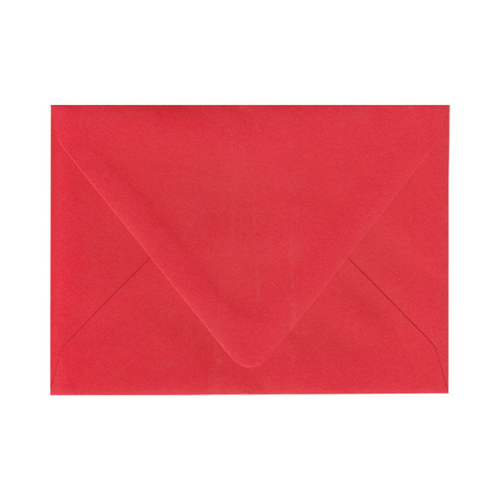 A7 Euro Flap Bright Red Envelope
