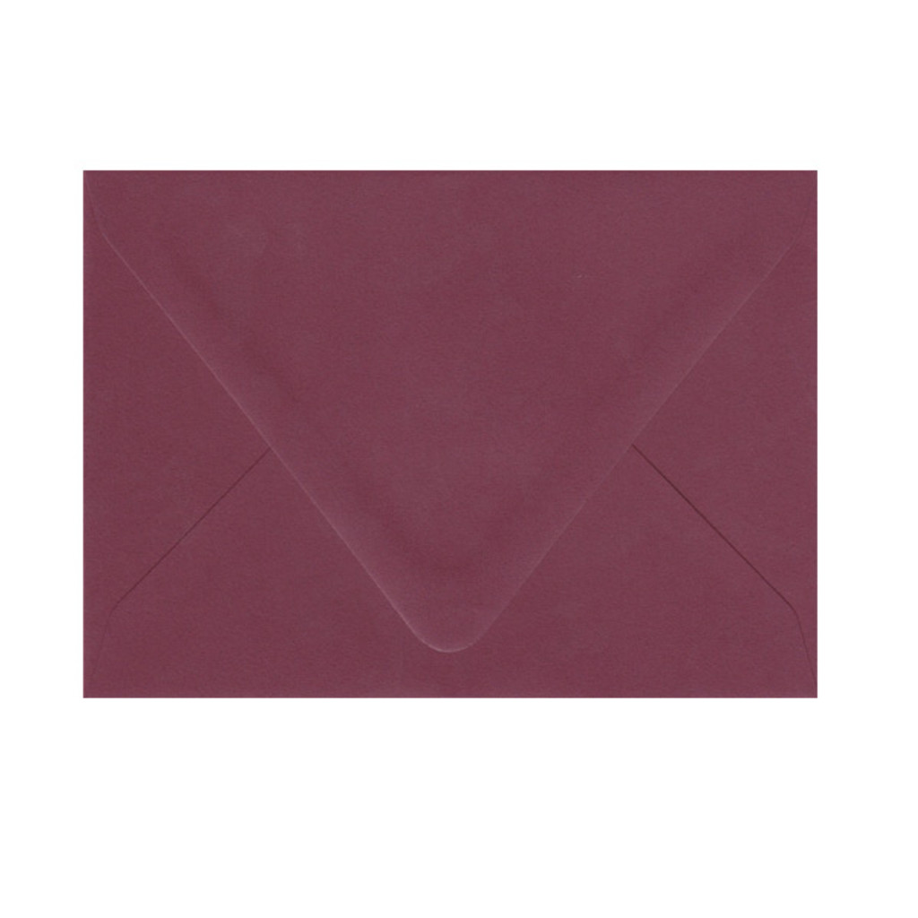 A7 Euro Flap Burgundy Envelope