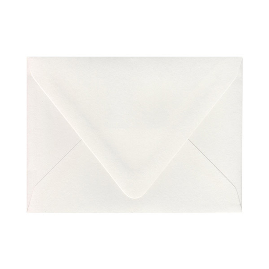 A7 Euro Flap Ice White Envelope