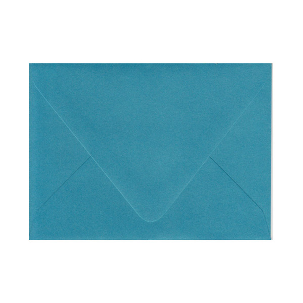 A7 Euro Flap Peacock Teal Envelope