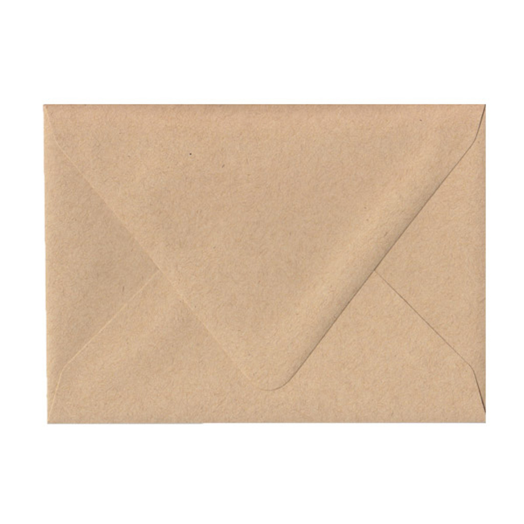 A7 Euro Flap Straw Kraft Envelope