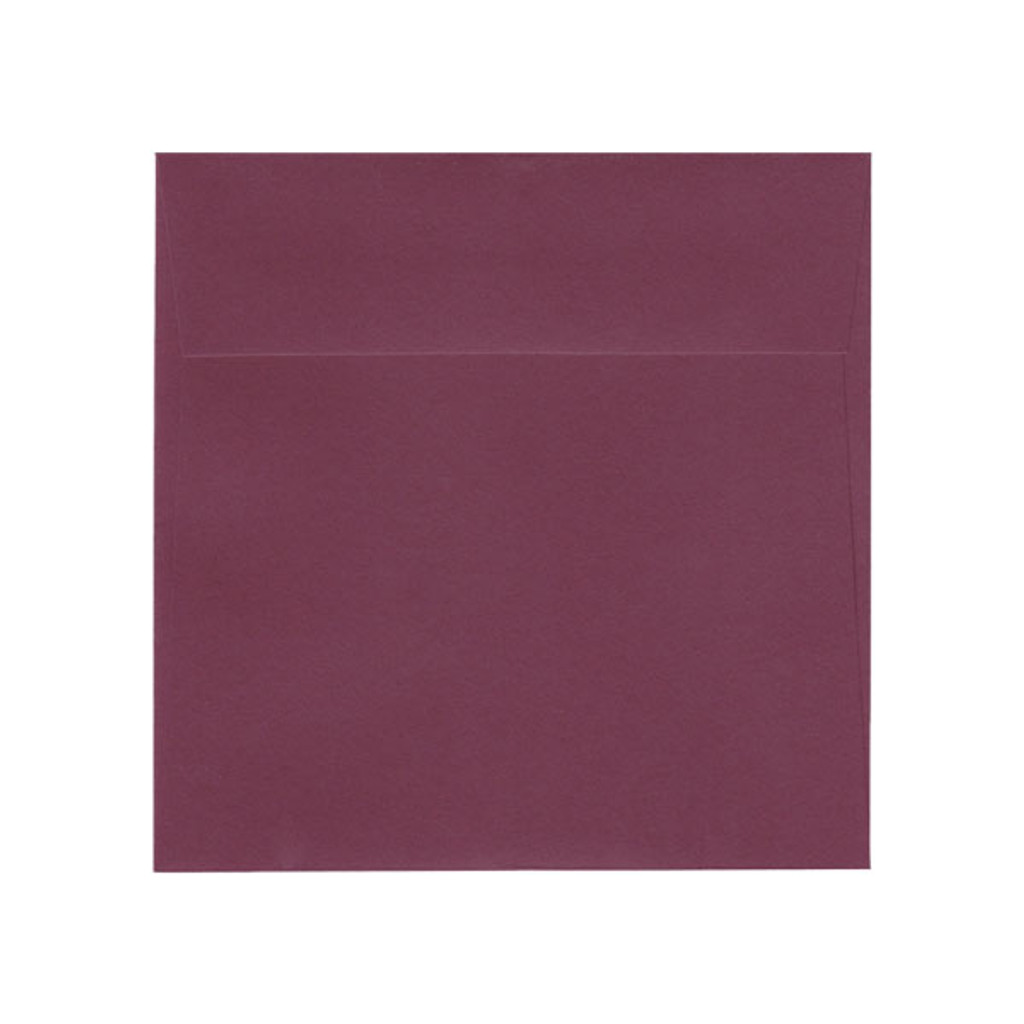 6.5 SQ Square Flap Burgundy Envelope