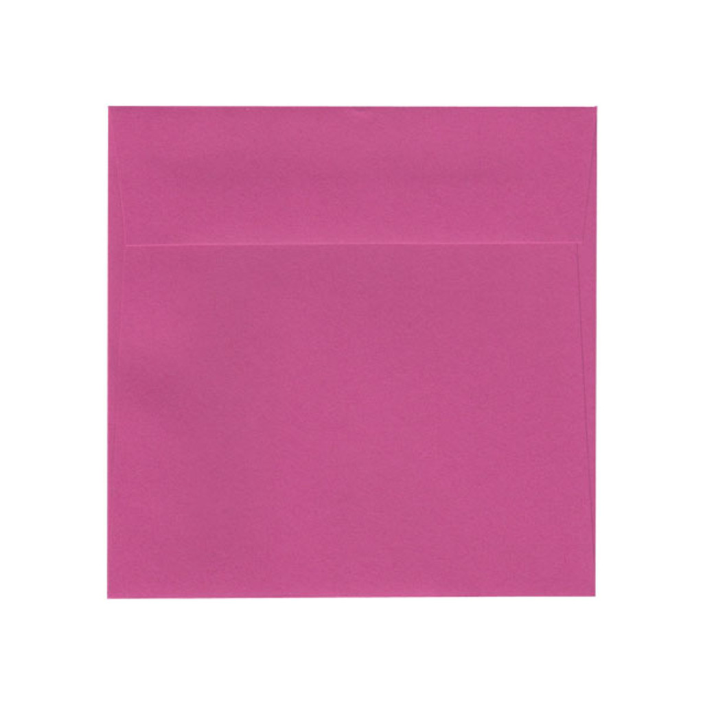 6.5 SQ Square Flap Fuchsia Pink Envelope