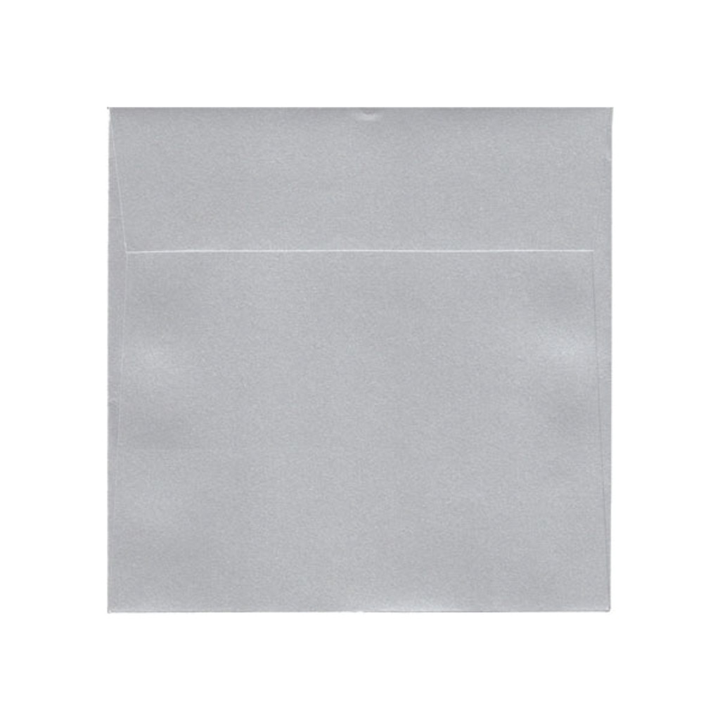 6.5 SQ Square Flap Silver Envelope
