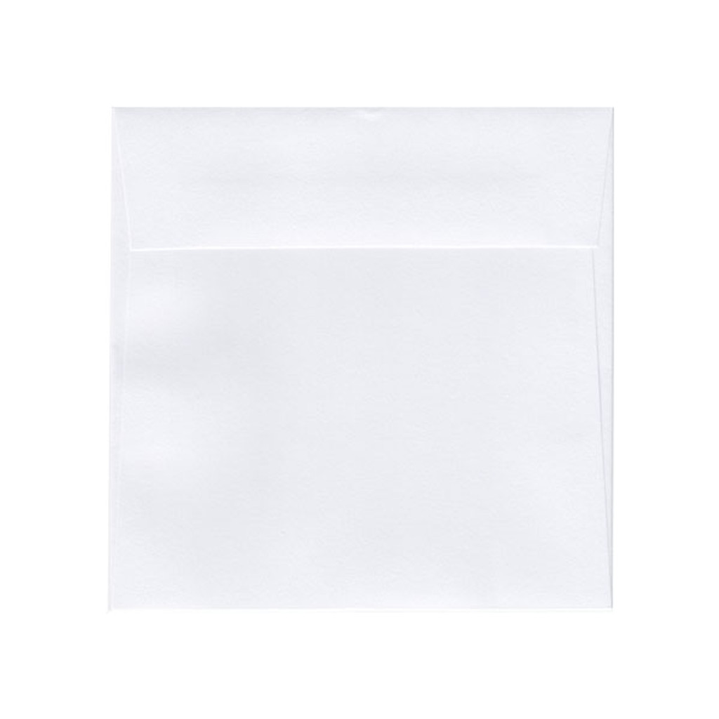 6.5 SQ Square Flap White Frost Envelope