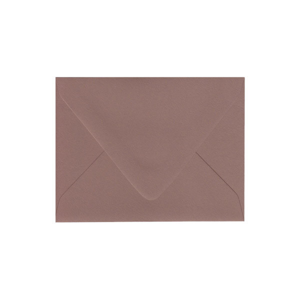 A2 Euro Flap Nubuck Brown Envelope