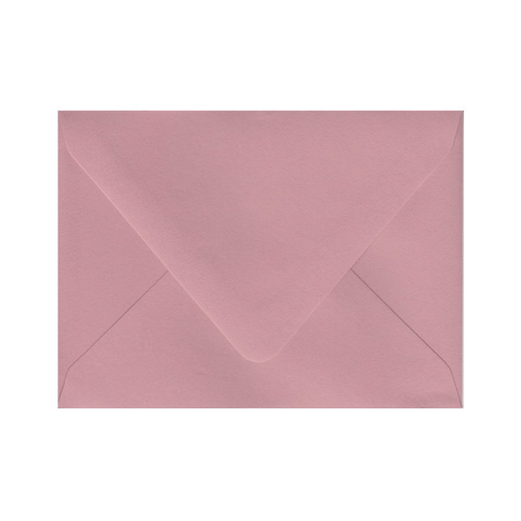 A6 Euro Flap Dusty Rose Envelope