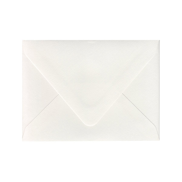 A6 Euro Flap Ice White Envelope