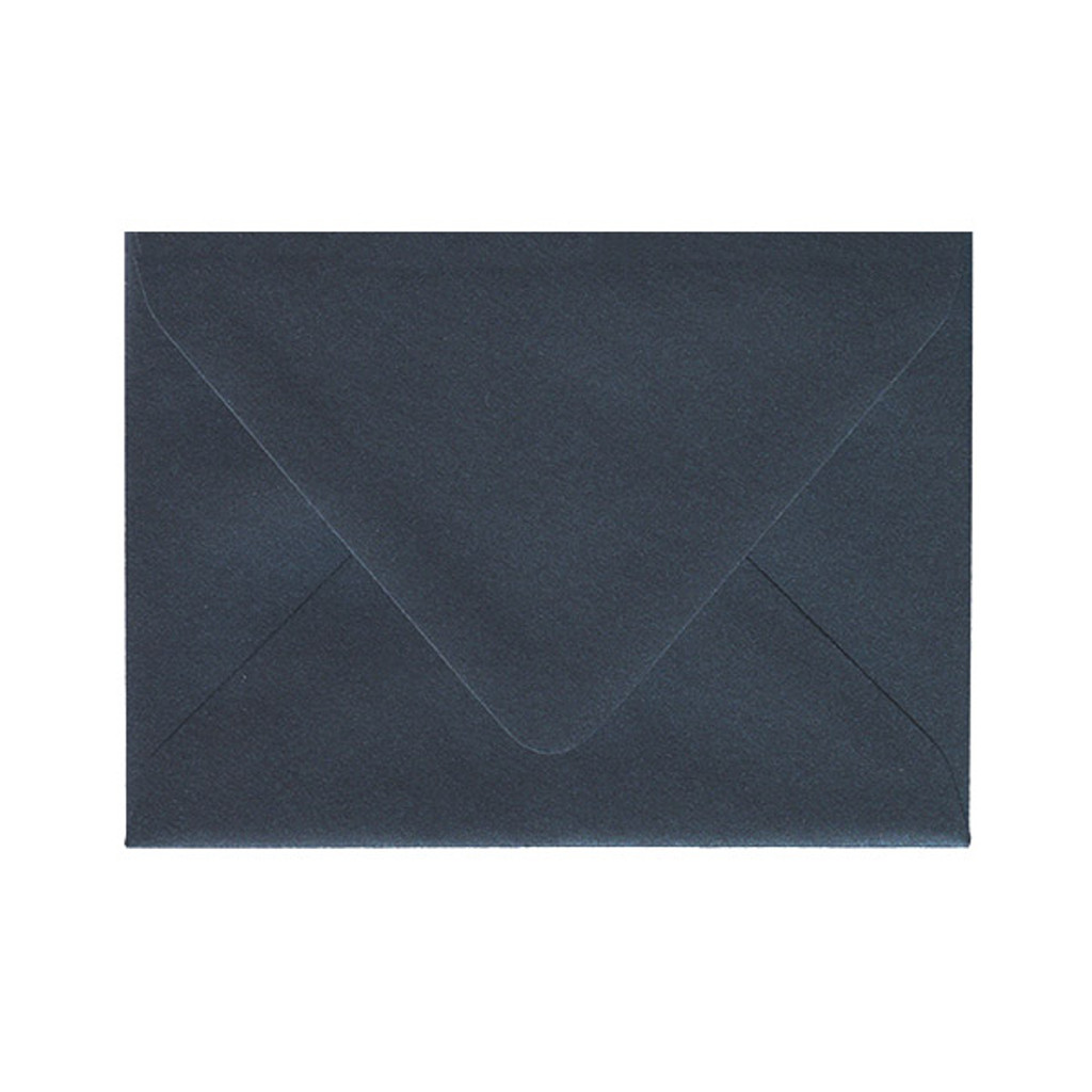 A6 Euro Flap Shiny Blue Envelope