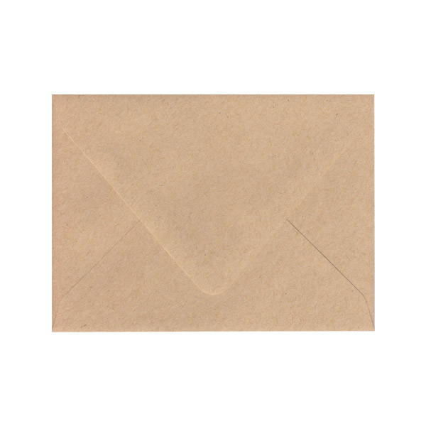 A6 Euro Flap Straw Kraft Envelope