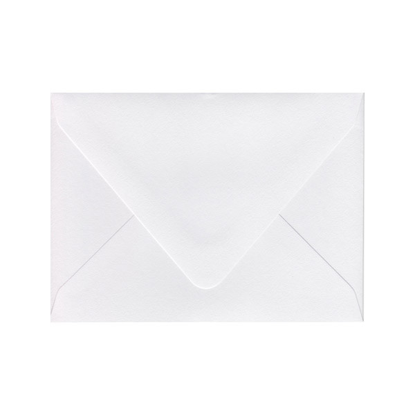 A6 Euro Flap White Frost Envelope