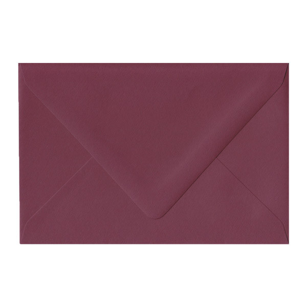 A8 Euro Flap Burgundy Envelope