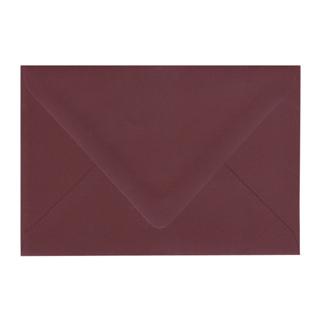 A8 Euro Flap Claret Envelope