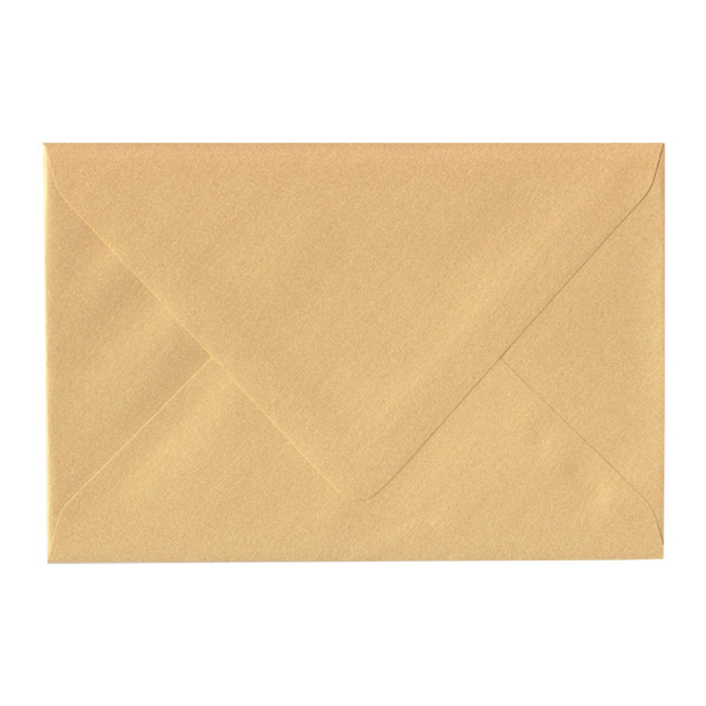 A8 Euro Flap Gold Envelope
