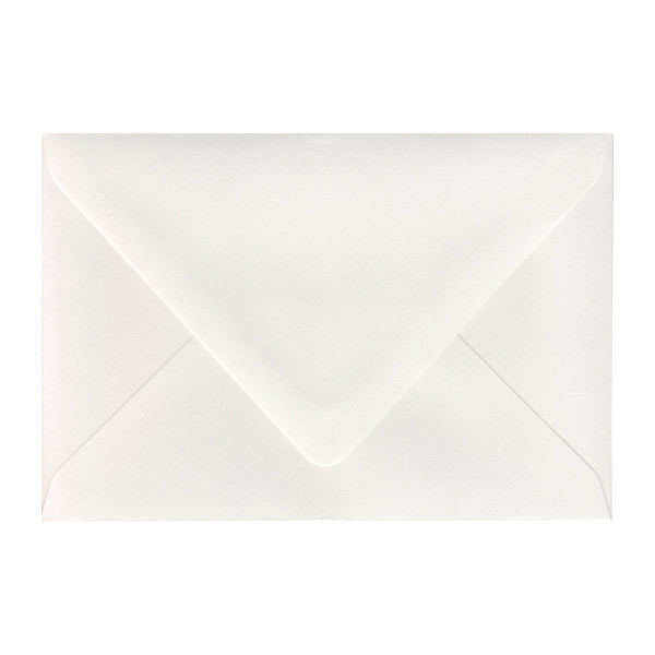 A8 Euro Flap Ice White Envelope