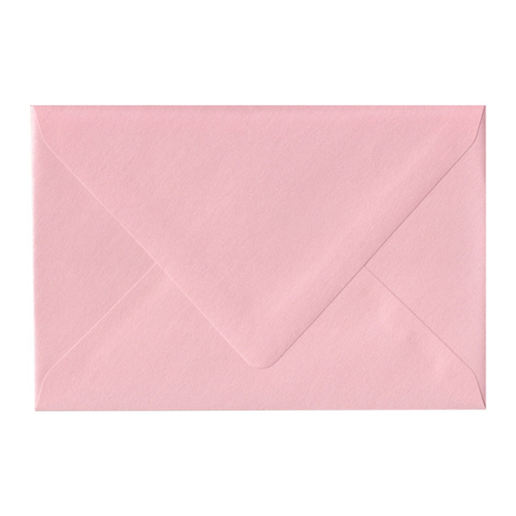 A8 Euro Flap Rose Quartz Envelope