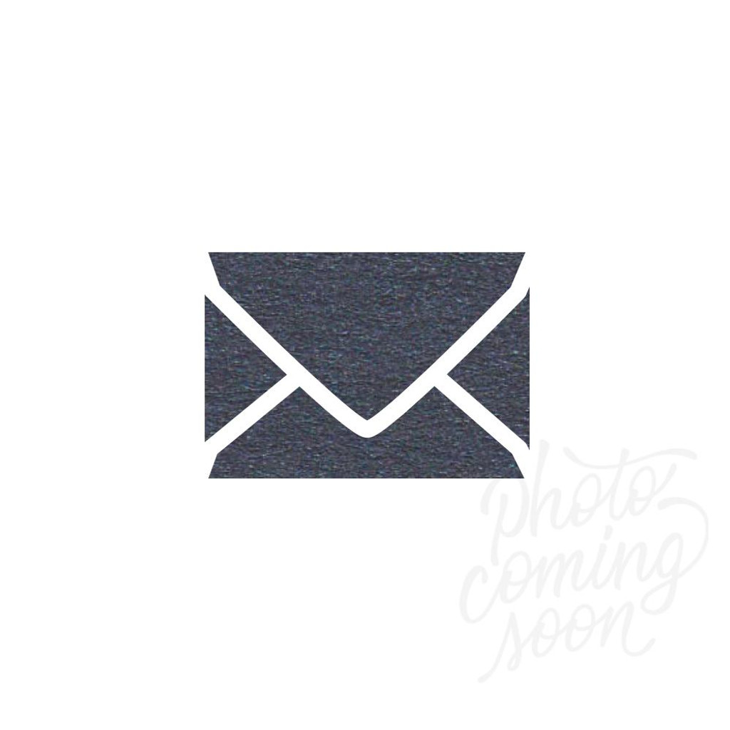 A8 Euro Flap Shiny Blue Envelope