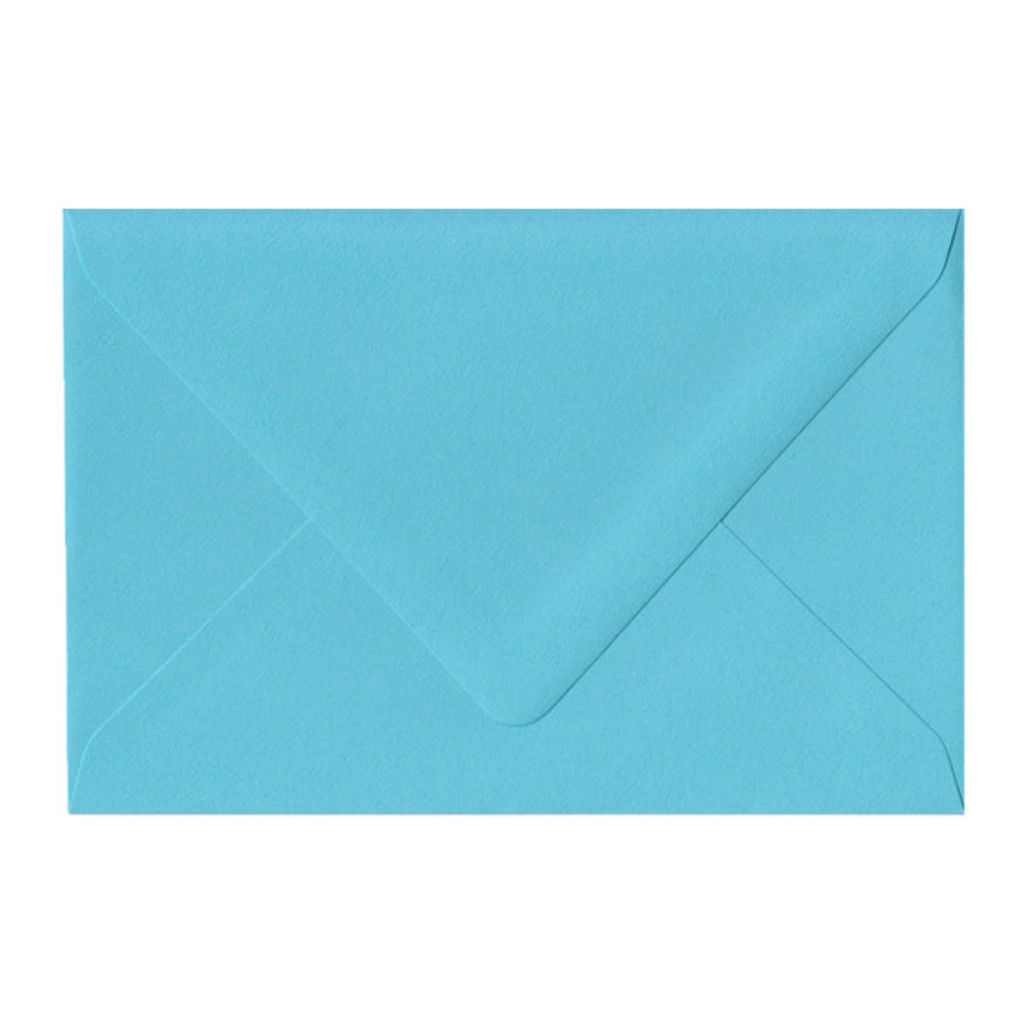 A8 Euro Flap Turquoise Envelope