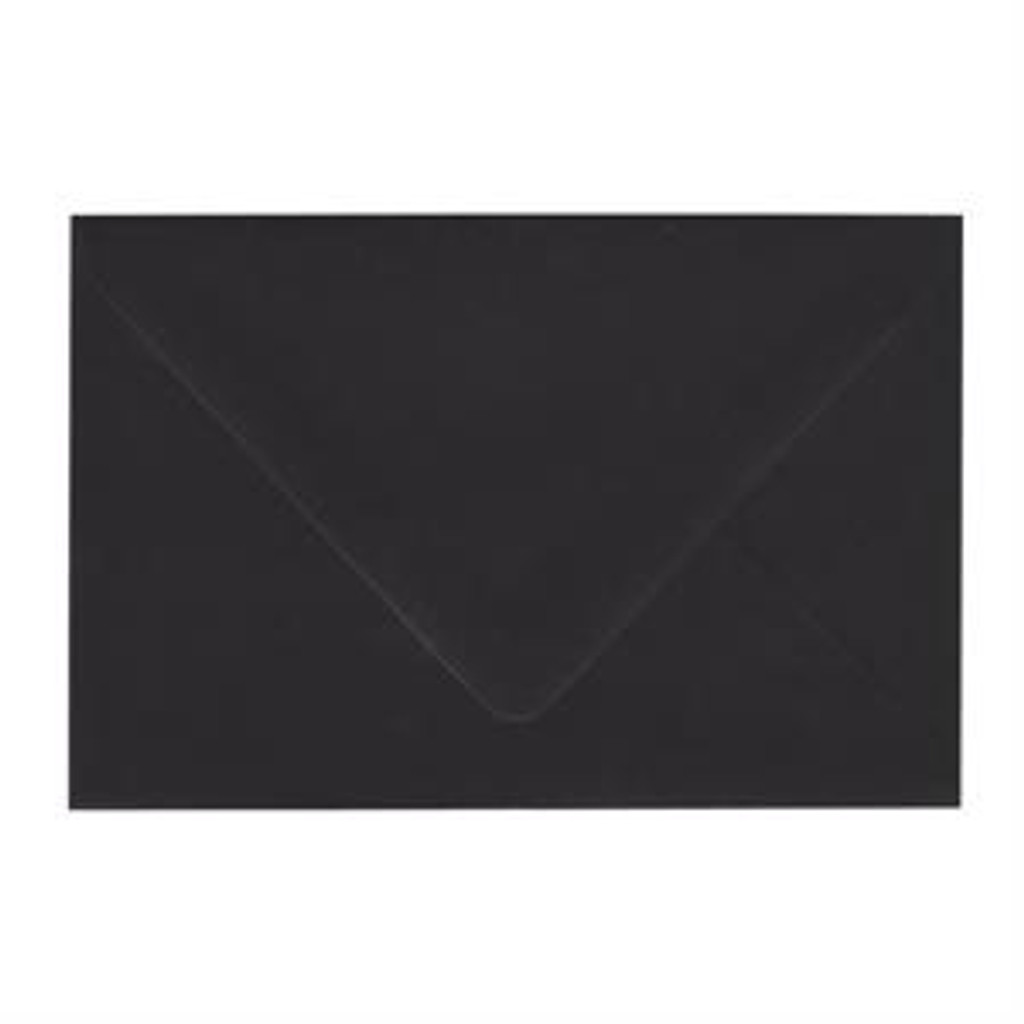 A8 Euro Flap Ultra Black Envelope