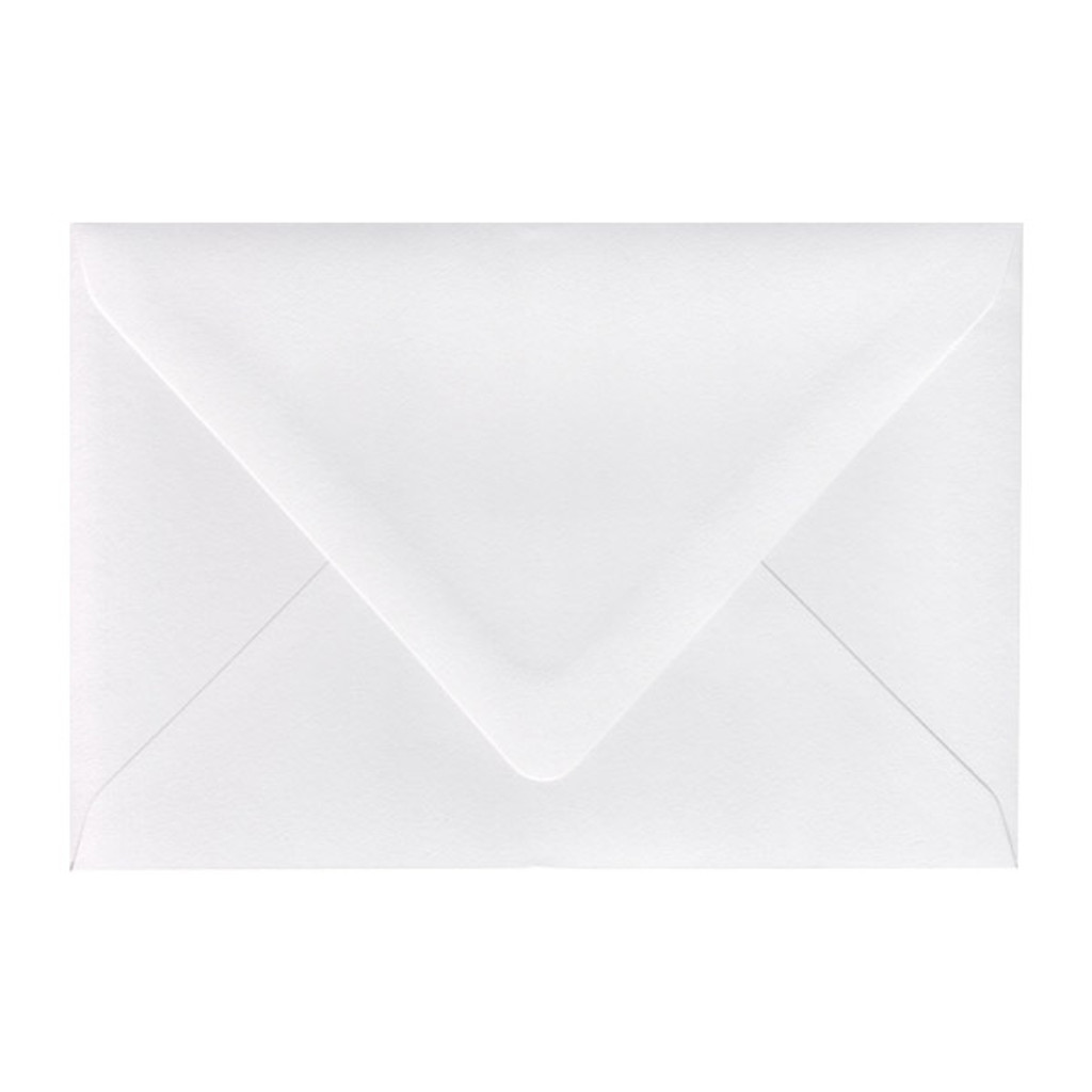 A8 Euro Flap White Frost Envelope