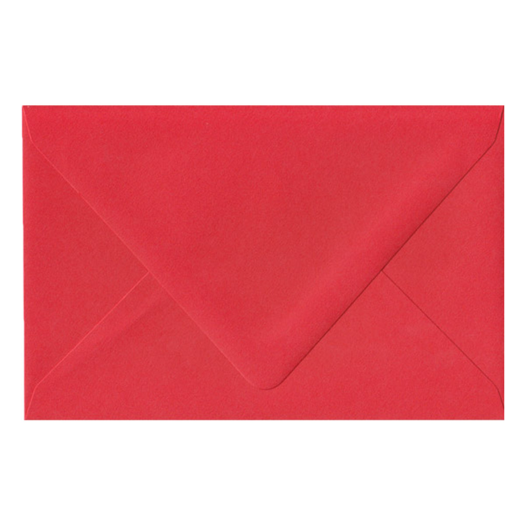 A9 Euro Flap Bright Red Envelope