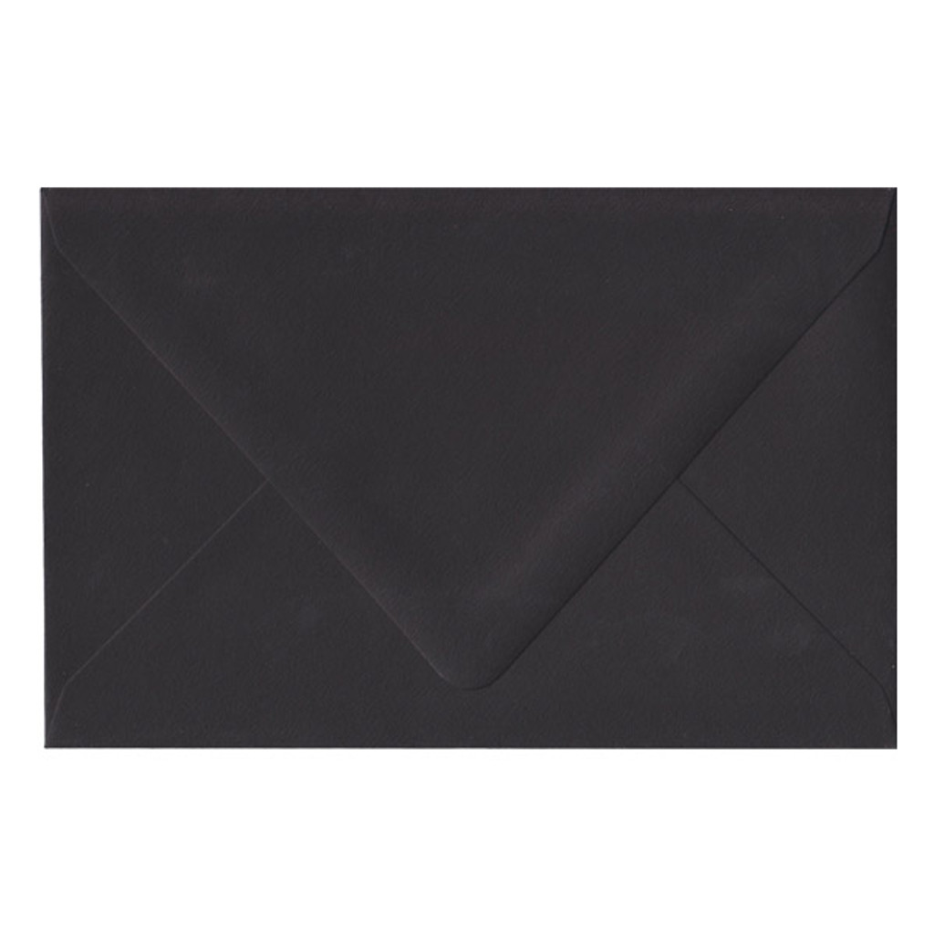 A9 Euro Flap Ebony Black Envelope