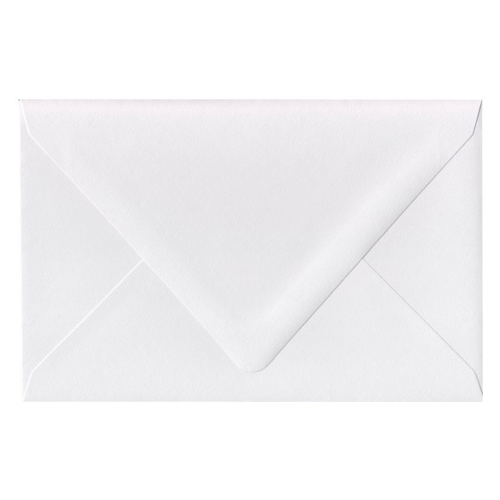 A9 Euro Flap White Frost Envelope