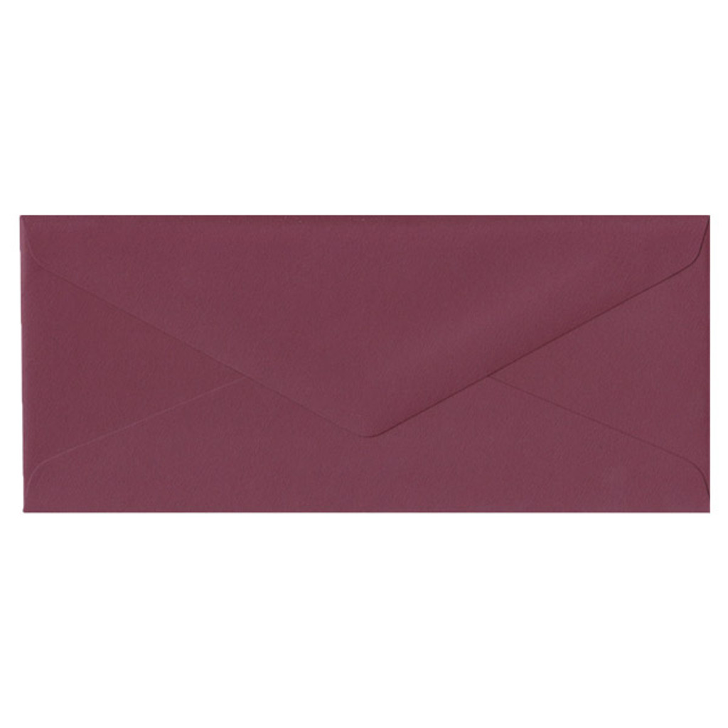 No.10 Euro Flap Burgundy Envelope