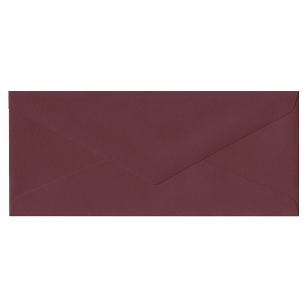 No.10 Euro Flap Claret Envelope