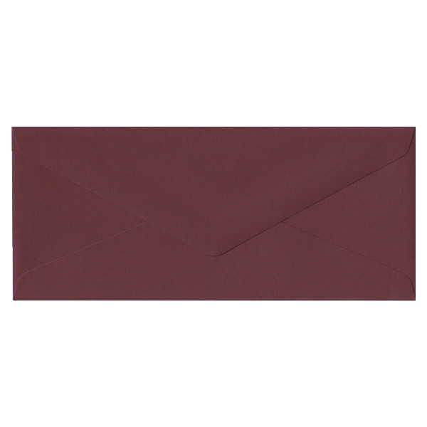 No.10 Euro Flap Claret Envelope