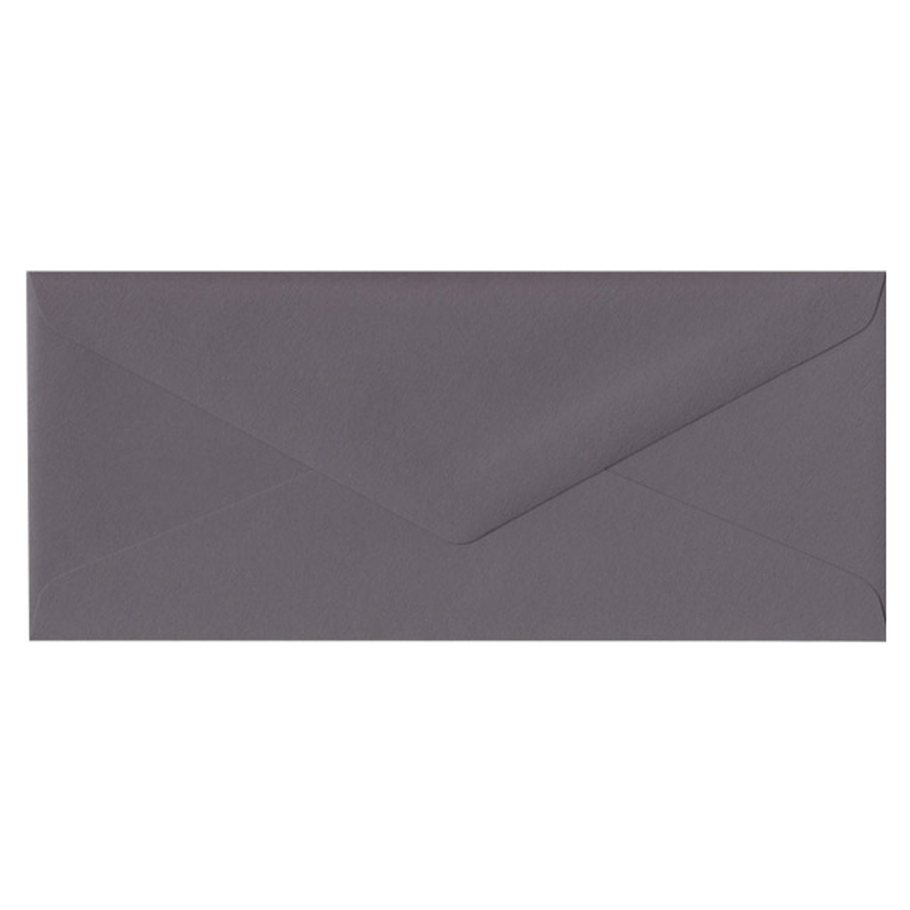 No.10 Euro Flap Dark Grey Envelope
