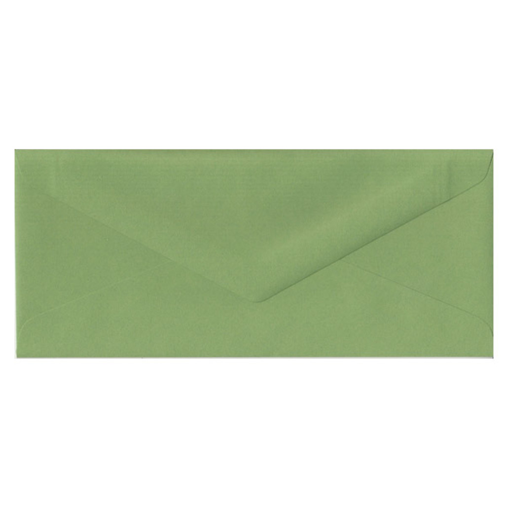 No.10 Euro Flap Gumdrop Green Envelope