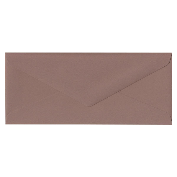 No.10 Euro Flap Nubuck Brown Envelope