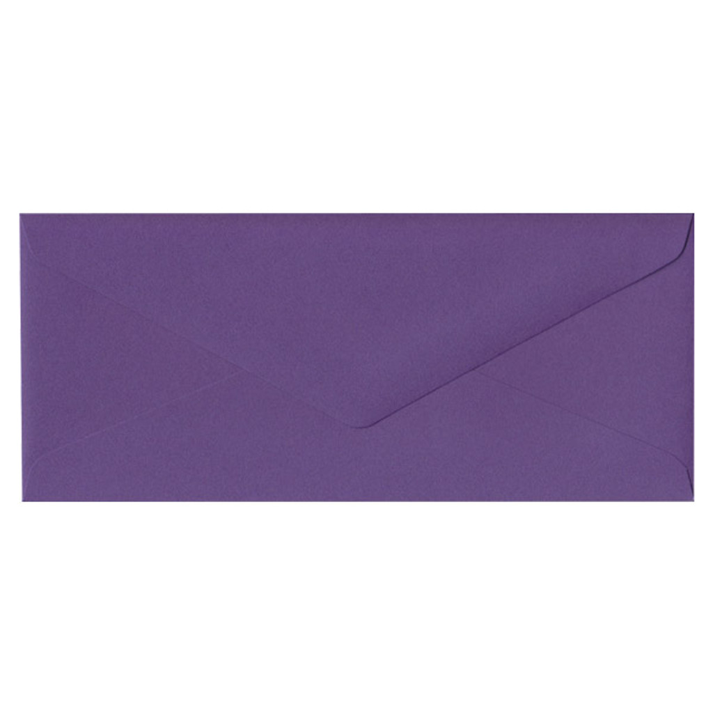No.10 Euro Flap Purple Envelope
