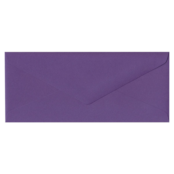 No.10 Euro Flap Purple Envelope