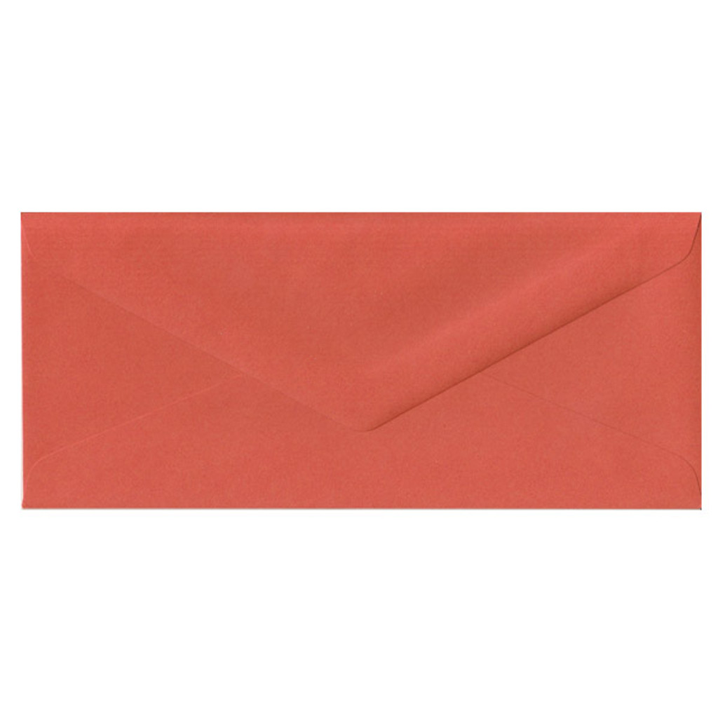 No.10 Euro Flap Tangy Orange Envelope